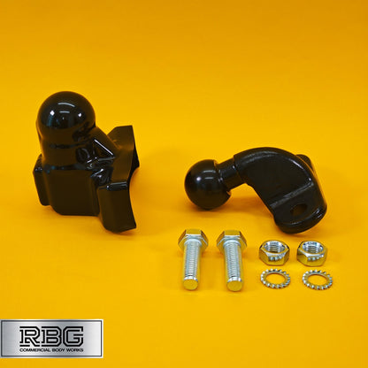 Tow Ball + Cover PVC With Reflector 50mm Tow Hitch Black Heavy Duty Caravan UK