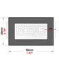 ALUMINIUM RECTANGULAR & SQUARE BOX SECTION Various Sizes Metric Free UK Delivery