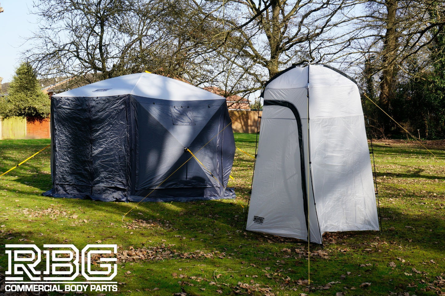 Pop Up Screen House + Utility Shower Tent Outdoor Camping Gazebo 6 Sided Shelter