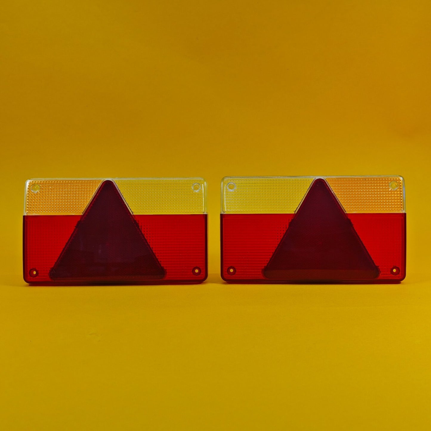 Replacement Lens Rear Light PAIR for AJBA FP80 with Orange Reflector Trailer