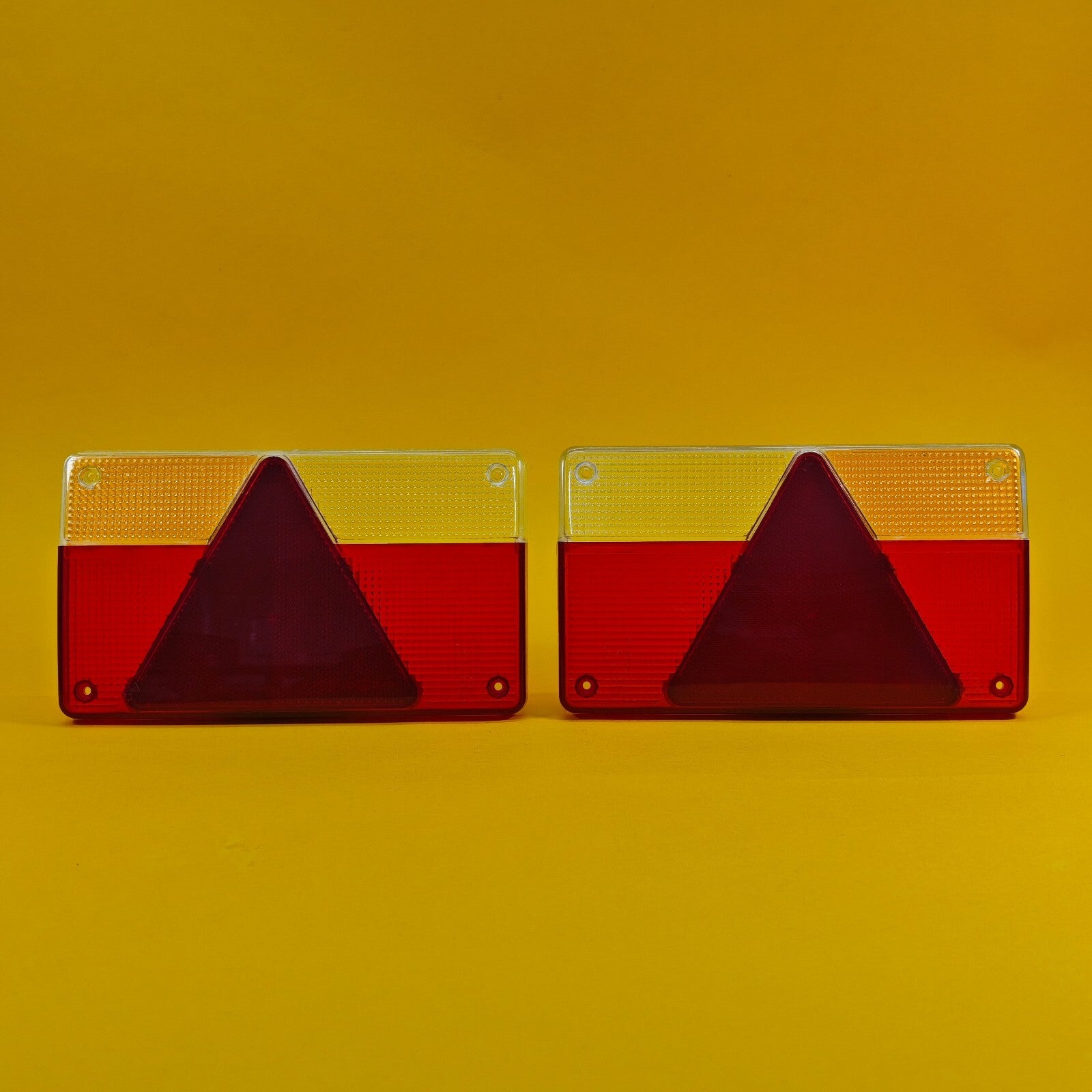 Replacement Lens Rear Light PAIR for AJBA FP80 with Orange Reflector Trailer