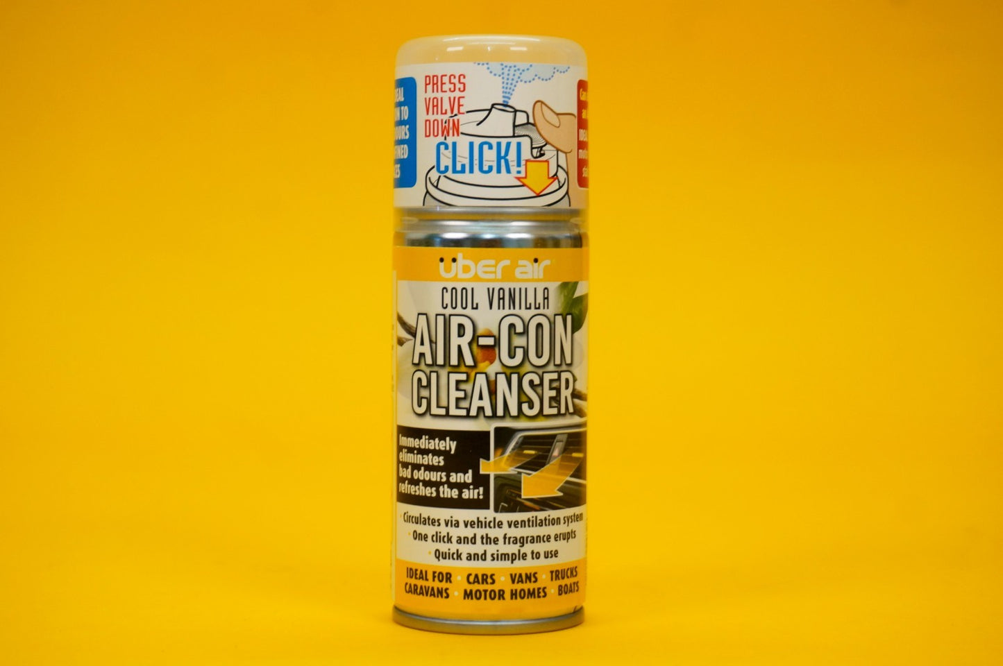 Air-Con Cleanser Cool Vanilla Uber Air Conditioning Freshener Ventilation Car