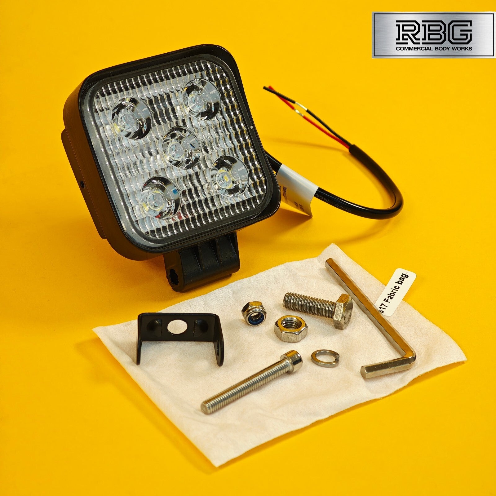 Flood LED Work Lamp Spot Lights 12/24V 15W Waterproof Offroad Car Truck SUV ATV