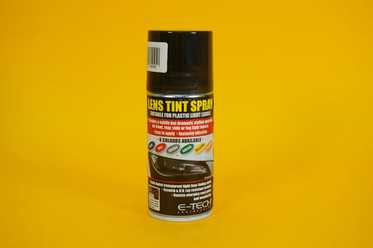 Lens Tint Spray SMOKE BLACK Light E-TECH 150ML Aerosol Glass Plastic Headlamp