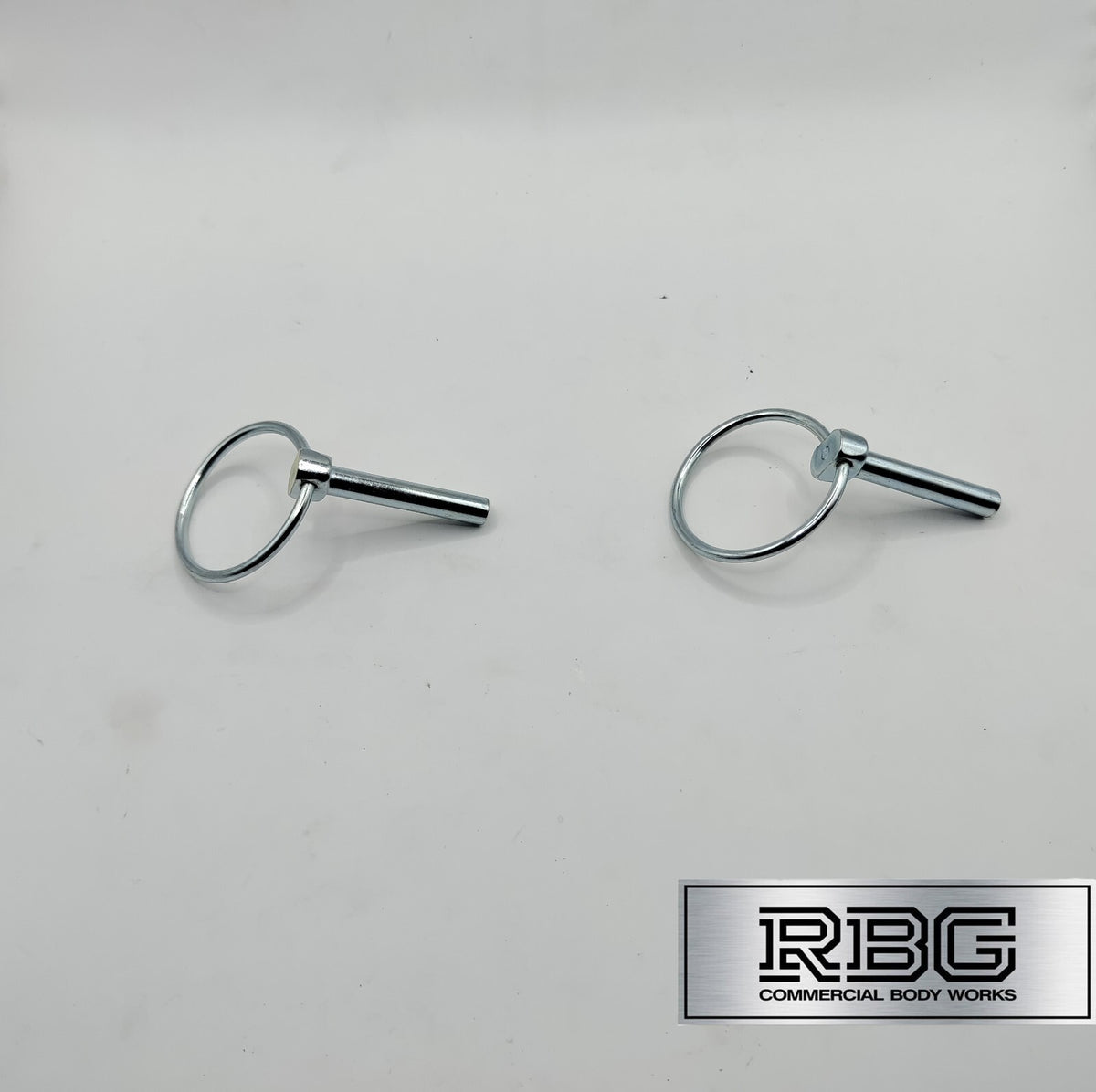 2x Lynch Pins Ø8 x 44.5mm Zinc Plated Steel Linch Pins Trailer, Tractor, Truck