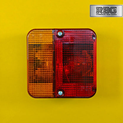 Trailer Square Combination Lamp Light Stop Tail Indicator Number Plate Light 12V