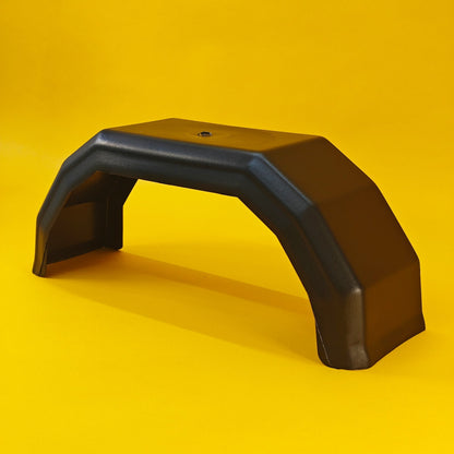 8 Inch Plastic Mudguard Single 490mm x 140mm for Trailer 8″ Wheels Black UK