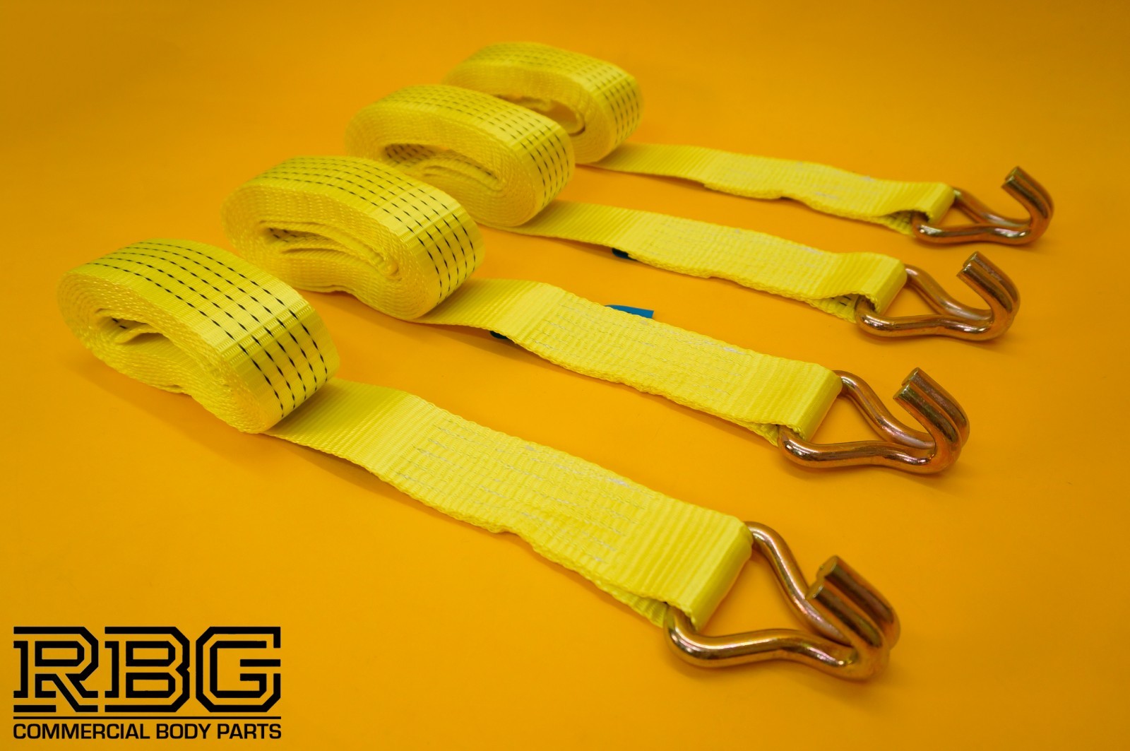 Winching Assistance Strap 1.5m x 50mm + 4x Tie Down Ratchet Strap 4m x 50mm 5Ton