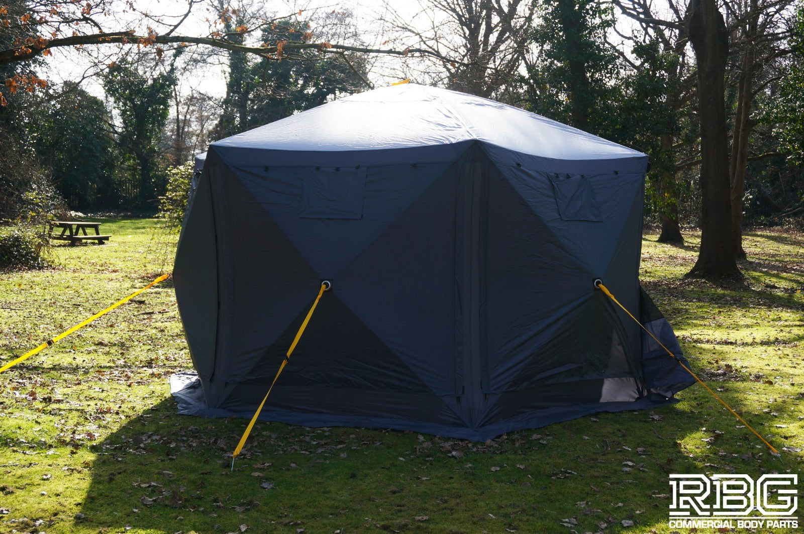 Screen House Gazebo Pop Up 6 Sided Mosquito Netting H230cm, W360cm Large Shelter