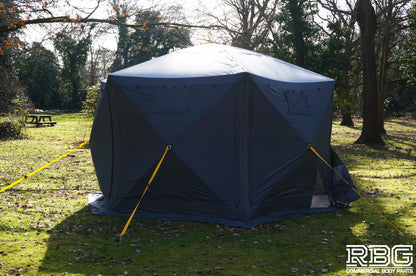Screen House Gazebo Pop Up 6 Sided Mosquito Netting H230cm, W360cm Large Shelter