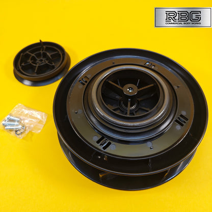Centaflow™ Wind Driven Vent Black Horsebox Small Low Profile Rotary Van Roof Air