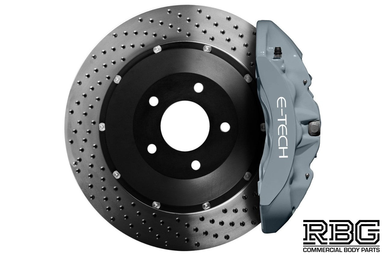 Brake Caliper Paint Kit GREY Paint + Cleaner + Brush E-TECH For Car Vehicle UK