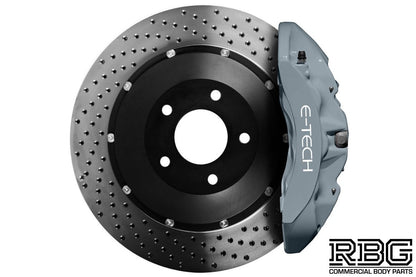 Brake Caliper Paint Kit GREY Paint + Cleaner + Brush E-TECH For Car Vehicle UK
