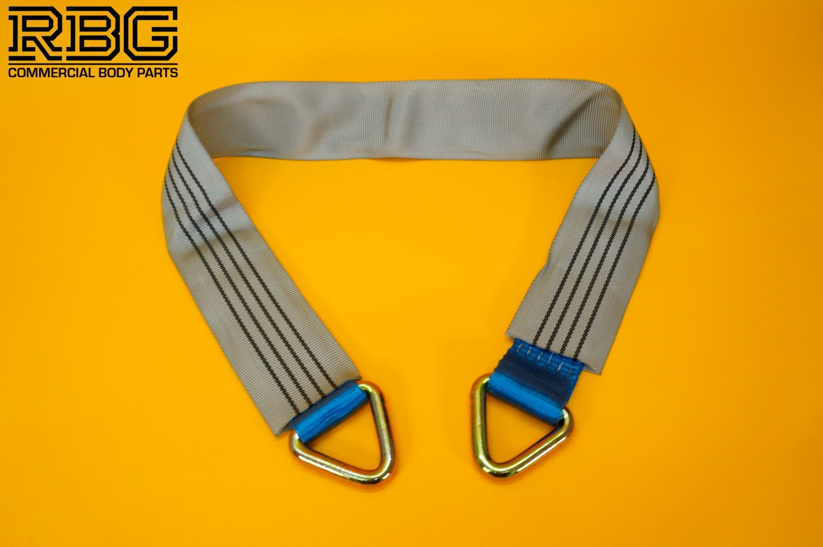 Axle Recovery Strap 5ton 50mm D-Rings + Protector 1m Lashing Cargo Heavy Duty