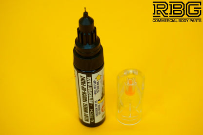 Alloy Wheel Paint Touch-Up PEN & STICK BLACK Chip Kurb Damaged Repair Pen Car
