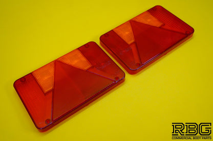 Replacement Lens Light PAIR LEFT & RIGHT for Radex 5800 Rear Combination Lamp