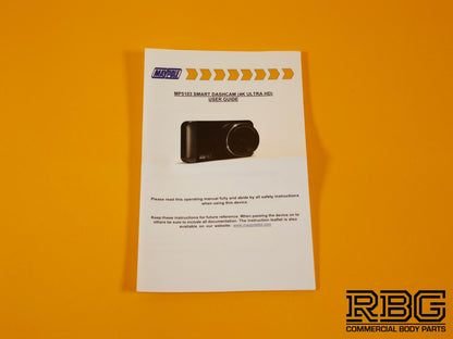 Smart Dashcam True 4K Ultra HD Front Video Recorder 32GB SD WIFI 3″ Screen + APP
