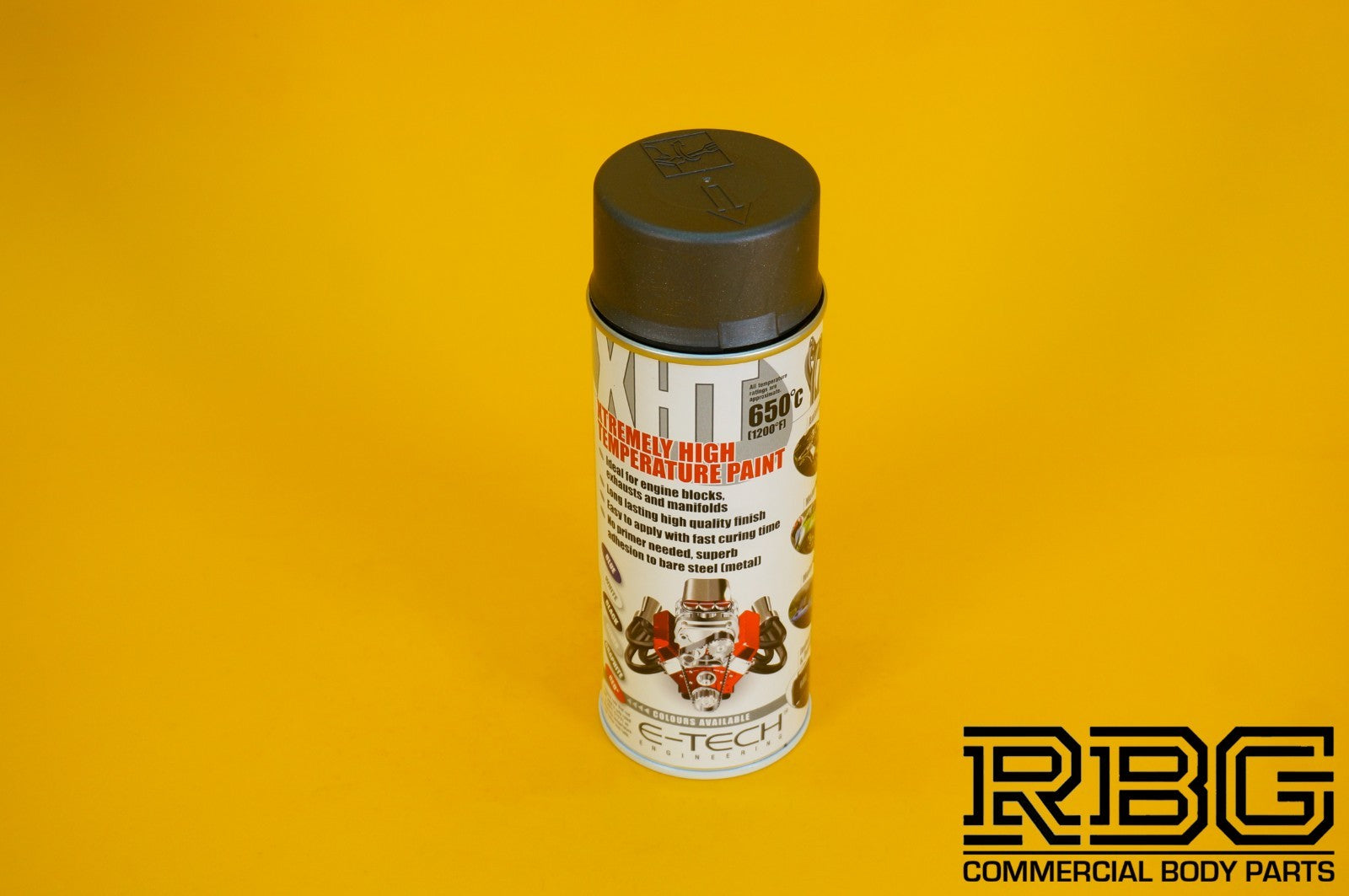 Extremely High Temperature Paint GRAPHITE 400ml E-TECH XHT Car Engine Exhaust