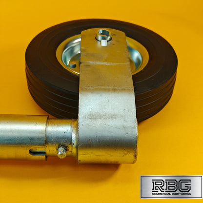 48mm Jockey Wheel Ribbed Heavy Duty 300kg Trailer Ifor Williams 630-860mm
