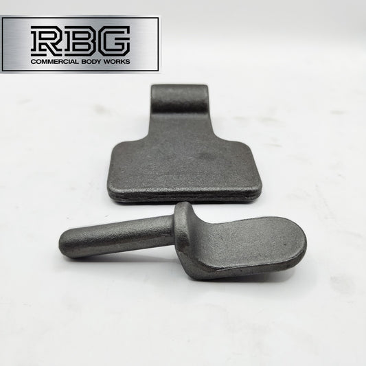 1x Gudgeon pin & Spade Hinge SET weld-on Trailer Truck Dropside Pickup Tailgate