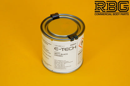 Engine Enamel Paint MATT BLACK E-TECH 250ml Heat Resistant for Car Motorbike