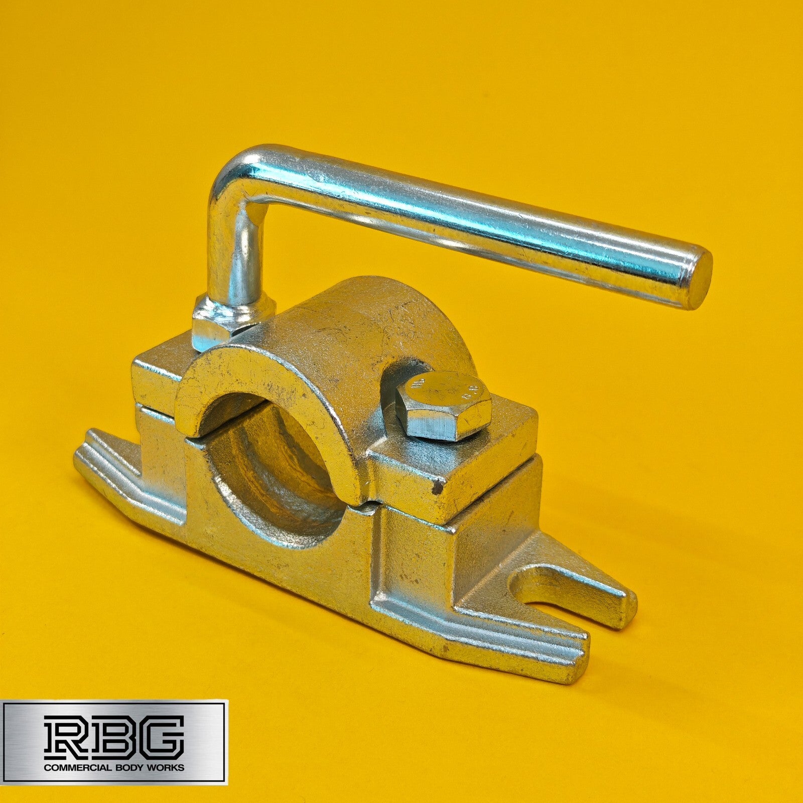 Jockey Wheel Clamp 48mm For Trailer Prop Stand Serrated Heavy Duty Zinc Plated