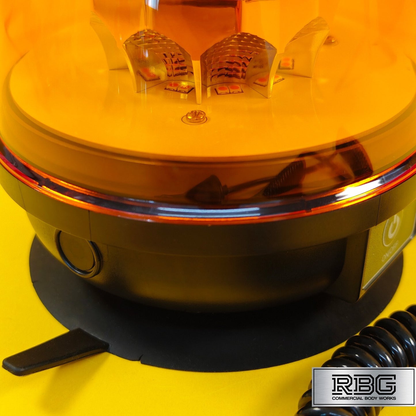 Wireless Warning Beacon Light Amber Rechargeable 12/24V LED Flashing IP67 UK