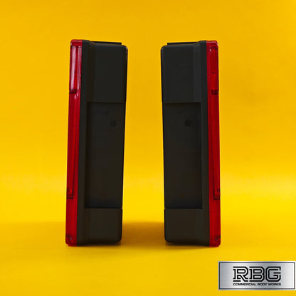 Rear Combination Light PAIR LEFT & RIGHT Rectangular Lamp Radex 6800 For Trailer