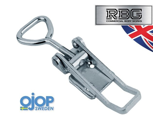 Over Centre Fastener OJOP  + Catch Plate LARGE NON-LOCKING Trailer Truck Caravan