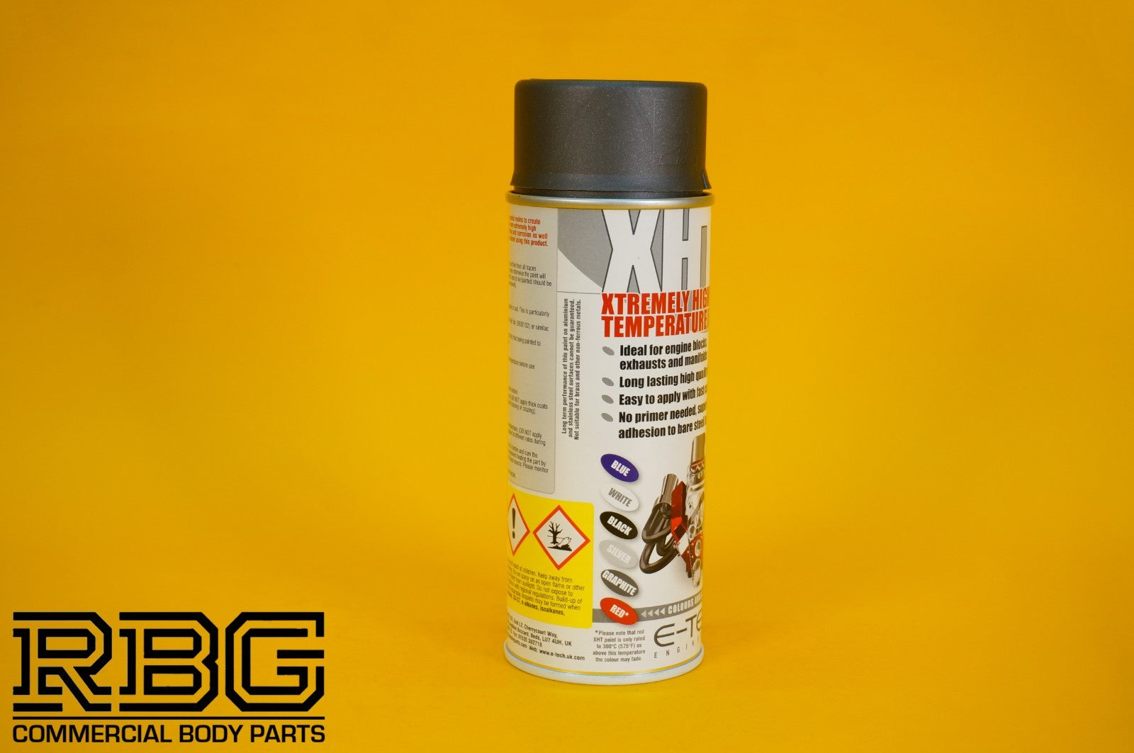 Extremely High Temperature Paint GRAPHITE 400ml E-TECH XHT Car Engine Exhaust