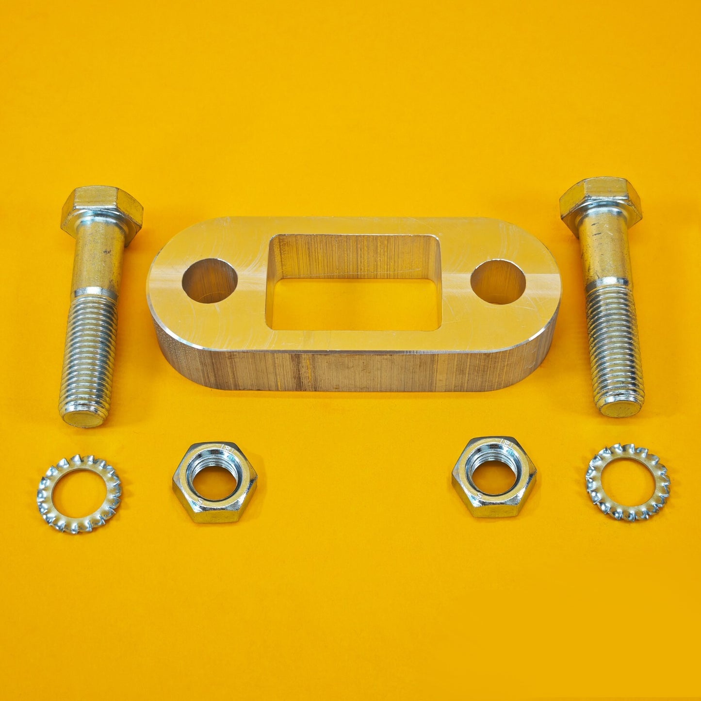 Tow Bar Ball Spacer Extension + 70mm Bolts & Nuts 25mm Block Trailer Caravan UK