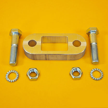 Tow Bar Ball Spacer Extension + 70mm Bolts & Nuts 25mm Block Trailer Caravan UK