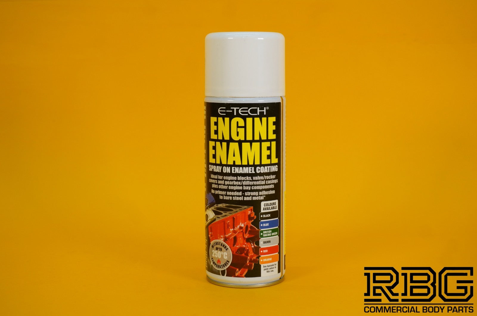 Engine Enamel Spray RED Coating 400ml E-TECH Heat Resistant Paint Car Vehicle