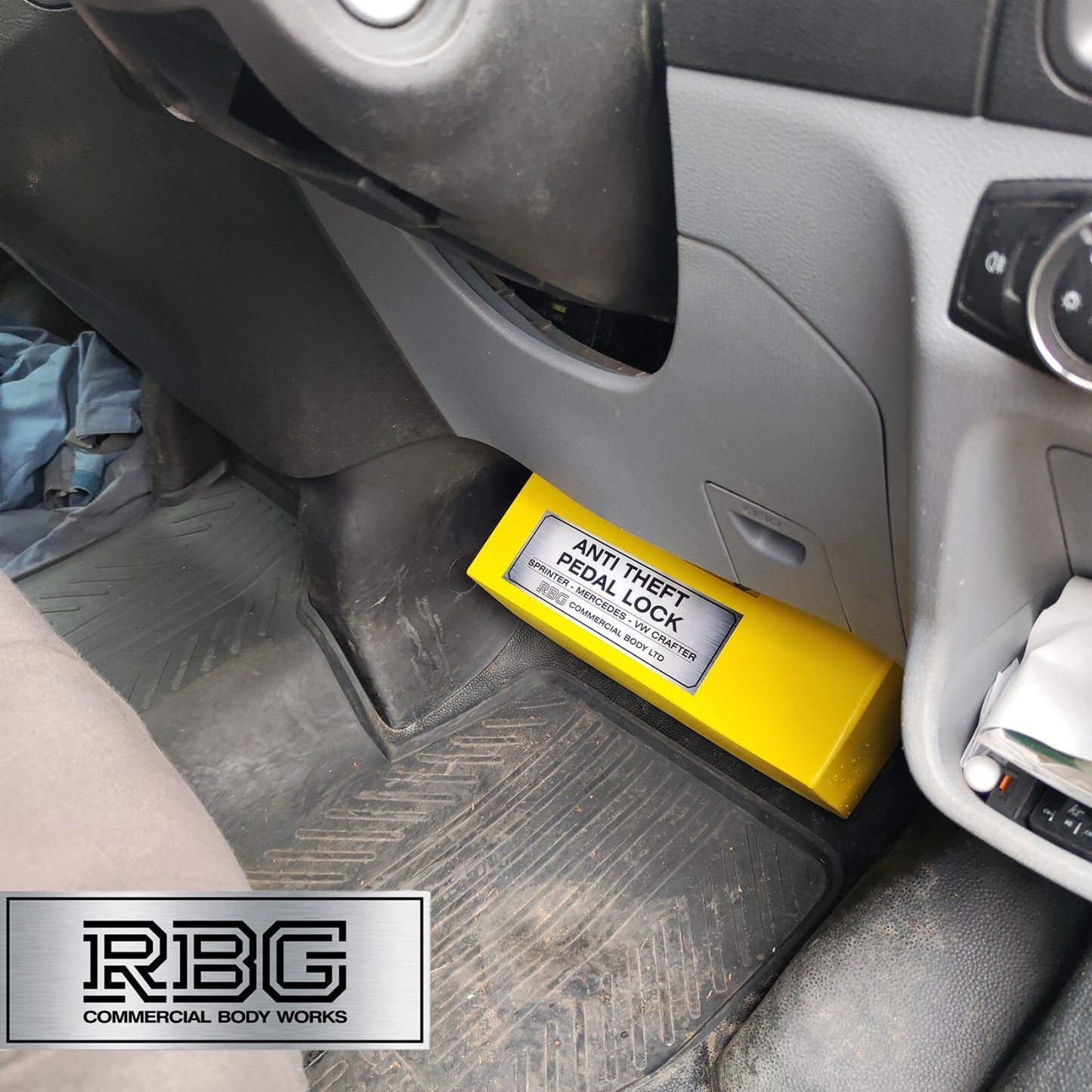 Anti Theft Pedal Locks For Ford Transit & Custom Manual + Sprinter Auto/Manual