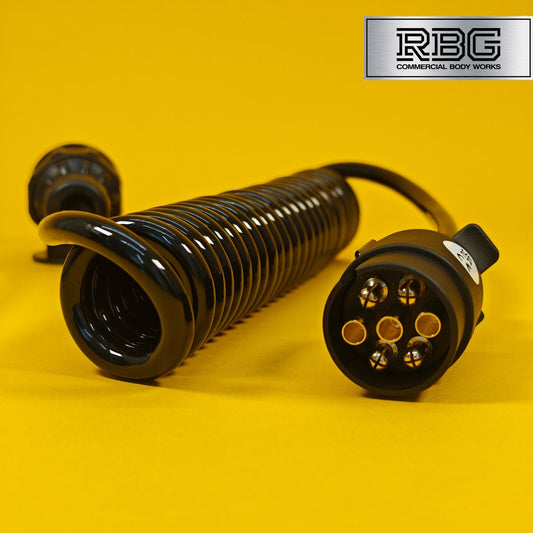 Conversion Lead 7 to 8 Pin Plug 2.5m Curly Cable Wire 13 Pin Type Towing Trailer