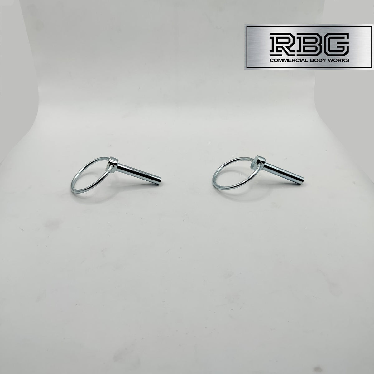 2x Lynch Pins Ø8 x 44.5mm Zinc Plated Steel Linch Pins Trailer, Tractor, Truck
