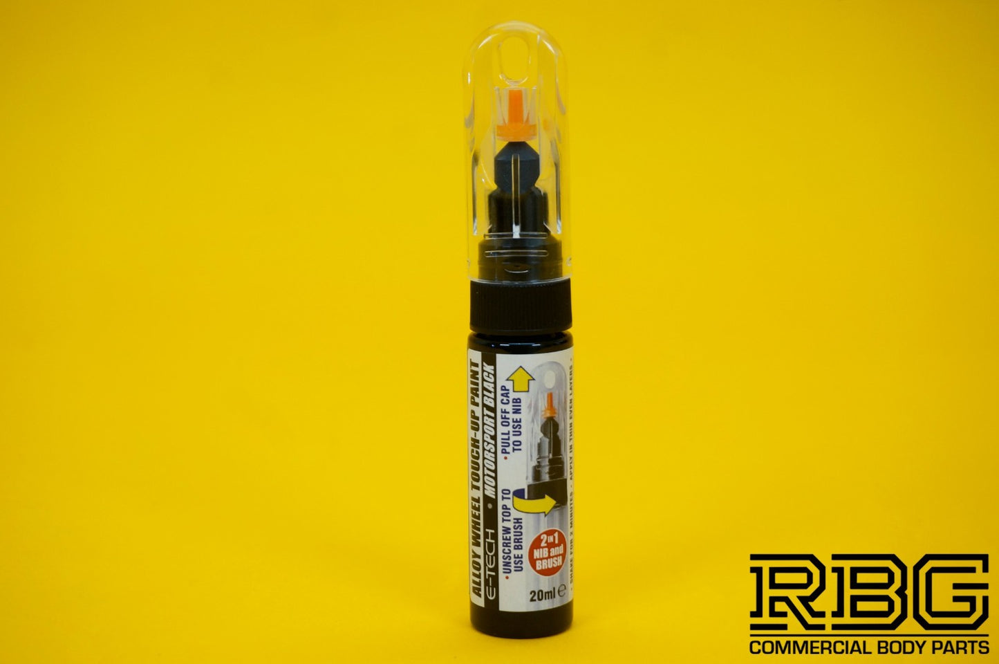 Alloy Wheel Paint Touch-Up PEN & STICK BLACK Chip Kurb Damaged Repair Pen Car