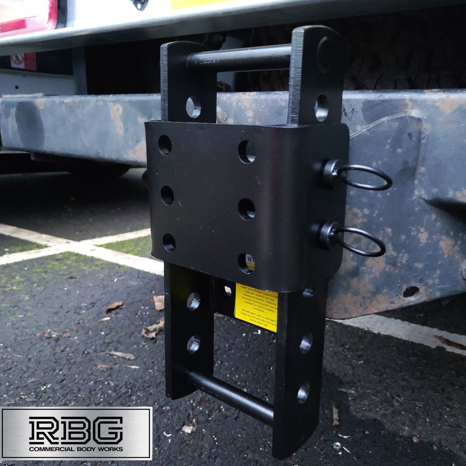 Towbar Slider Drop Plate Height Adjustable Coupling for Flange L 3500kg  Maypole