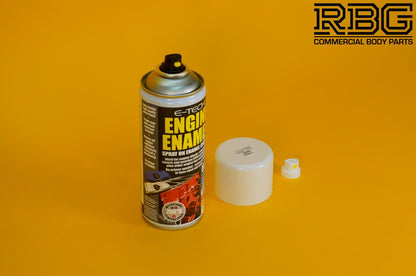 SILVER Engine Enamel Spray Coating 400ml E-TECH Heat Resistant Paint Car Vehicle