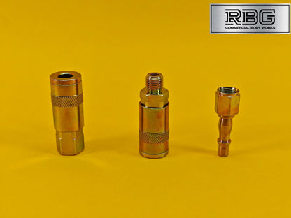 Air Line Hose Coupling SET 1/4" BSP Fitting Connectors Male Female Quick Release