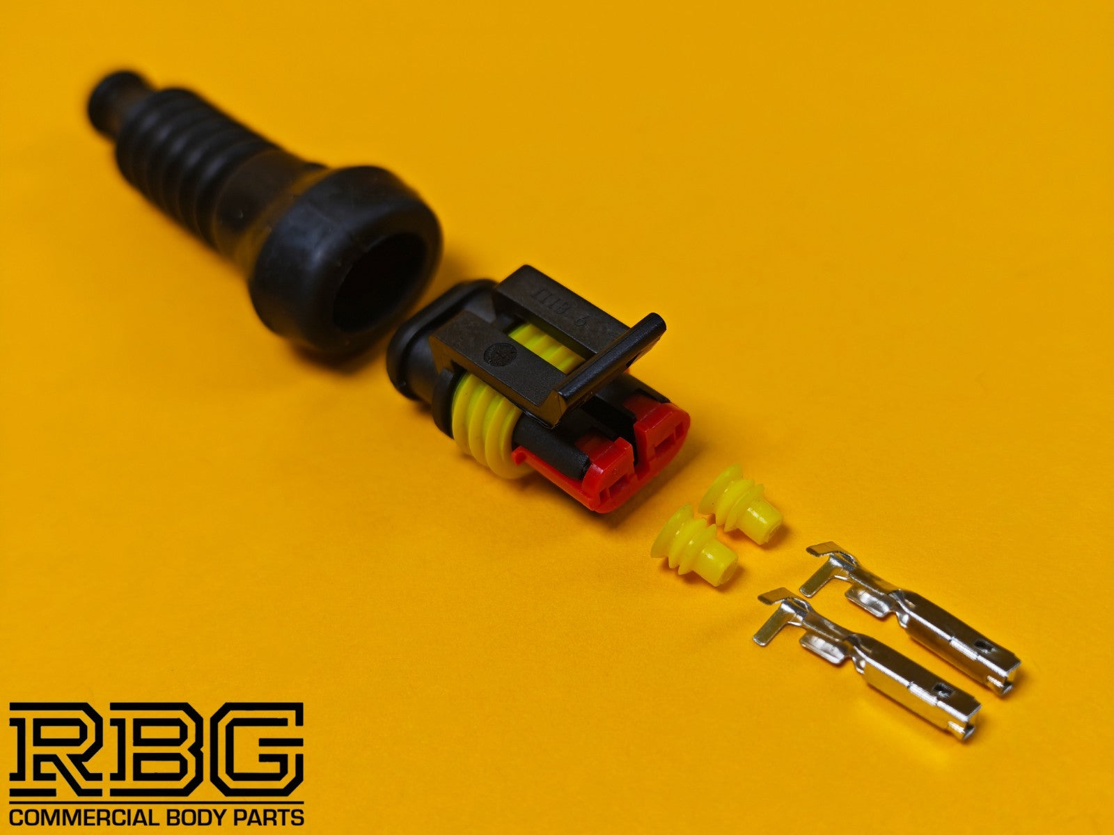 SuperSeal Connector Kit 2 Way Male With Protective Boot AMP Wiring Waterproof TE