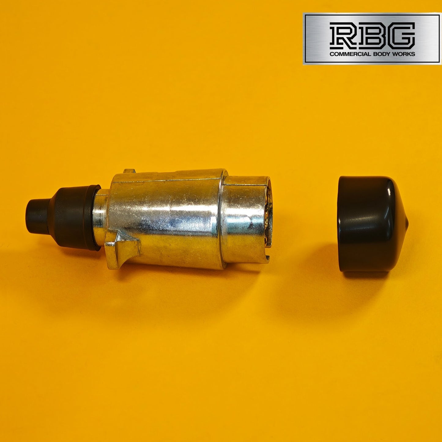 Aluminium Plug + Cover SET 7 Pin 12N Type for Towing Trailer Caravan Towbar PVC