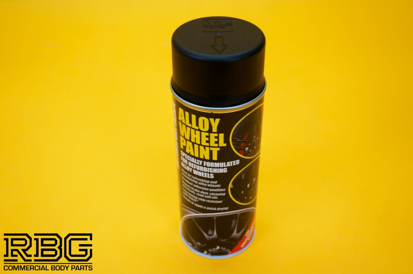 Alloy Wheel Paint MOTORSPORT BLACK 400ml Aerosol Spray Car Refurbishment E-TECH