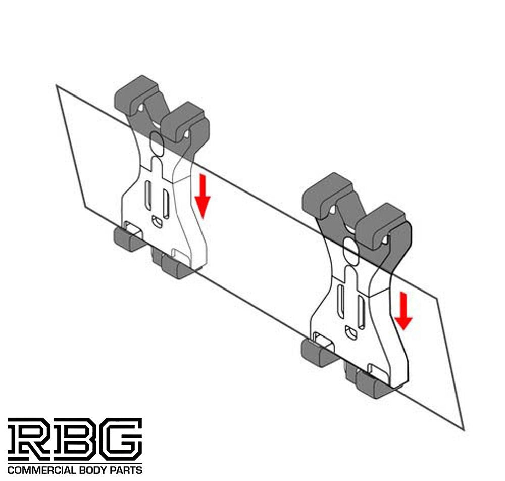 Number Plate Clips PAIR Spring Loaded Quick Release Holder Car Trailer Caravan