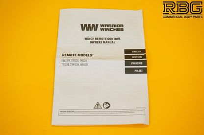 Winch Remote Control System Wireless Stealth Warrior 50m Range LED Indicator