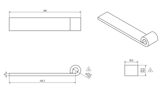Straight Hinge & Gudgeon Pin Set Steel Trailer Truck Tipper Tailgate Dropside