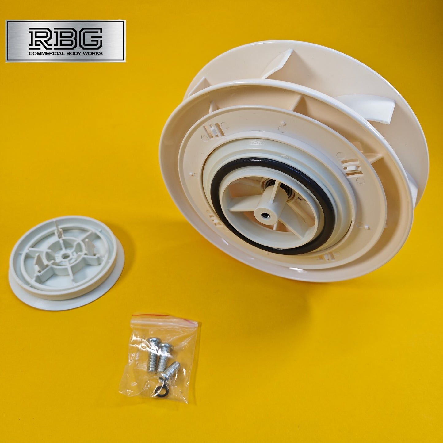 Centaflow™ Wind Driven Extractor Vent White Horsebox Low Profile Van Roof Rotary
