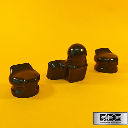 Tow Ball & 2x Socket Cover SET PVC For 50mm Towballs 7 & 13 Pin Sockets Trailer