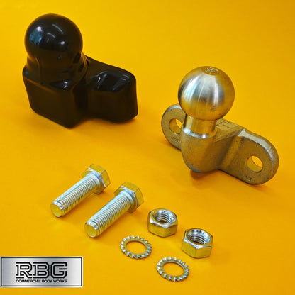 Tow Ball + Cover PVC 50mm Tow Hitch Silver Heavy Duty Standard E Approved UK