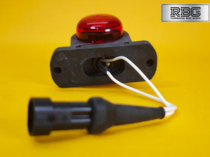 Corner Position Lamp + SuperSeal Socket Outline Marker Red White Lighting 12/24V